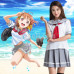 New! Love Live! Sunshine Gray White School Uniform Outfit Cosplay Costume